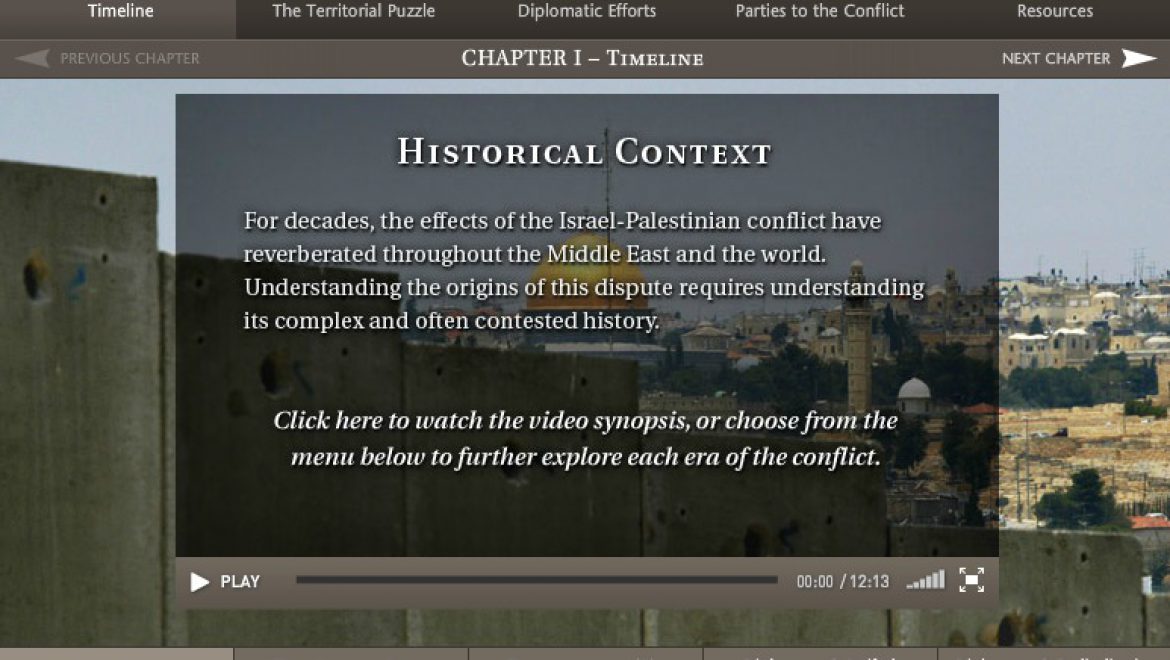 Interactive Crisis Guide to the Israeli-Palestinian Conflict