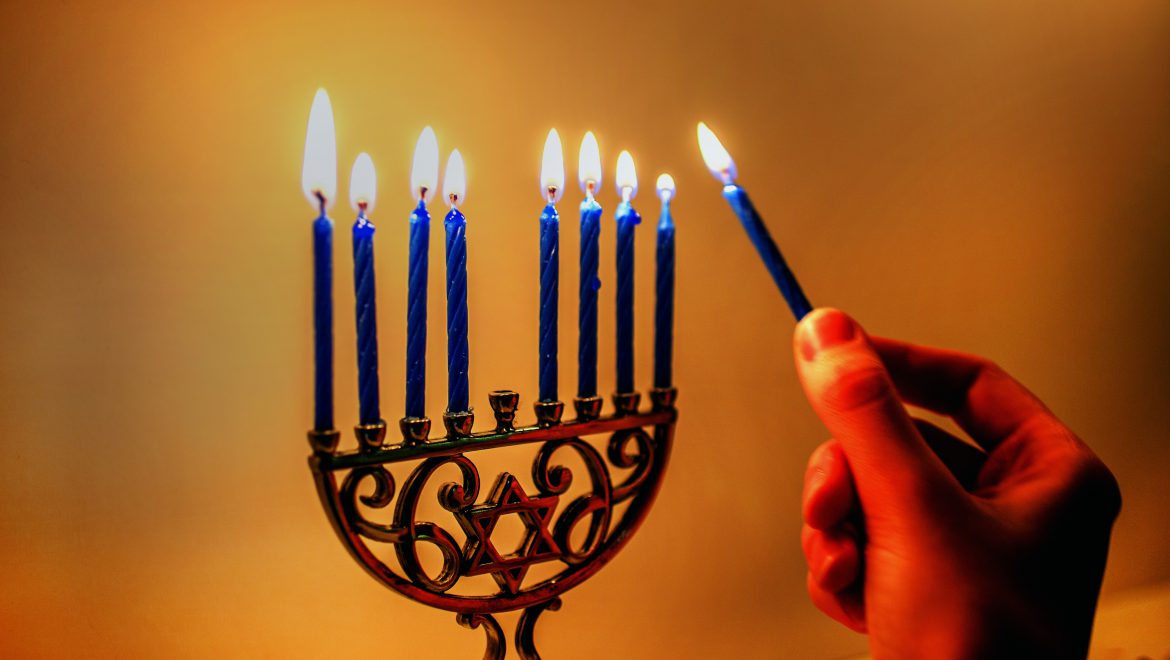 Text of Traditional Hannukah Candle-lighting Blessings & Songs